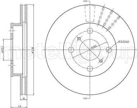 Fri.Tech. BD0351 - Bremžu diski www.autospares.lv