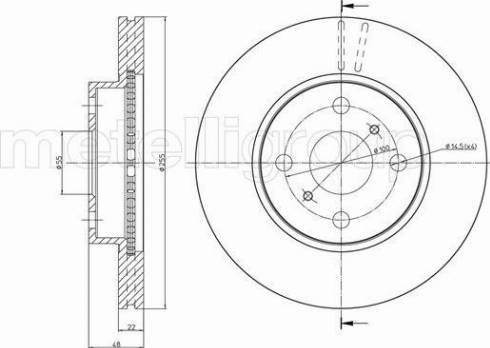 Fri.Tech. BD0303 - Bremžu diski www.autospares.lv