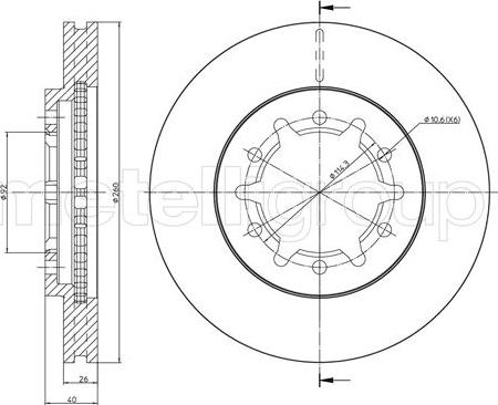 Fri.Tech. BD0386 - Bremžu diski autospares.lv