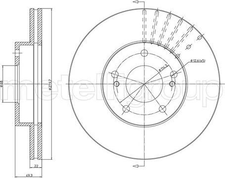 Fri.Tech. BD0331 - Bremžu diski autospares.lv