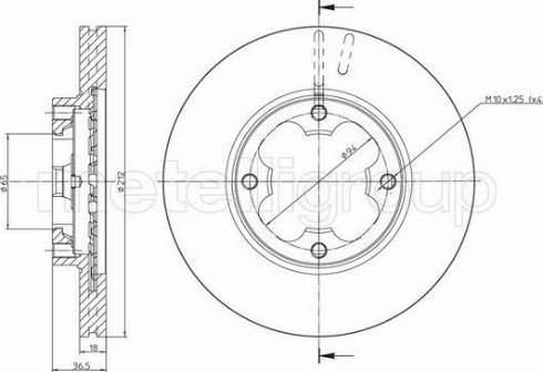 Fri.Tech. BD0332 - Bremžu diski www.autospares.lv