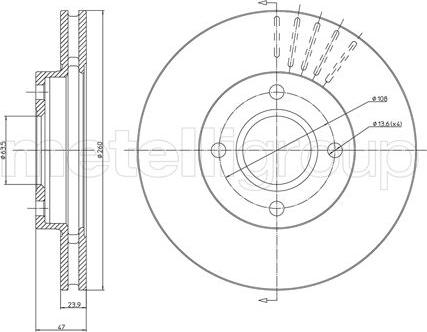 Fri.Tech. BD0255 - Bremžu diski www.autospares.lv