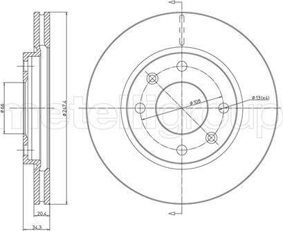 Fri.Tech. BD0256 - Тормозной диск www.autospares.lv