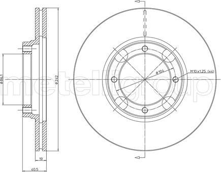 Fri.Tech. BD0288 - Bremžu diski autospares.lv