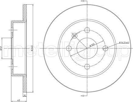 Fri.Tech. BD0225 - Bremžu diski www.autospares.lv