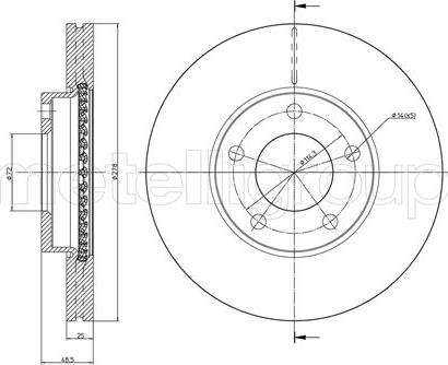 Fri.Tech. BD0227 - Brake Disc www.autospares.lv