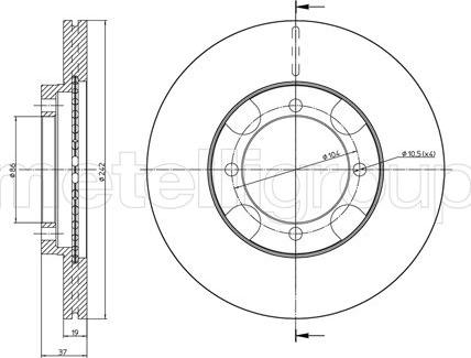 Fri.Tech. BD0796 - Bremžu diski www.autospares.lv