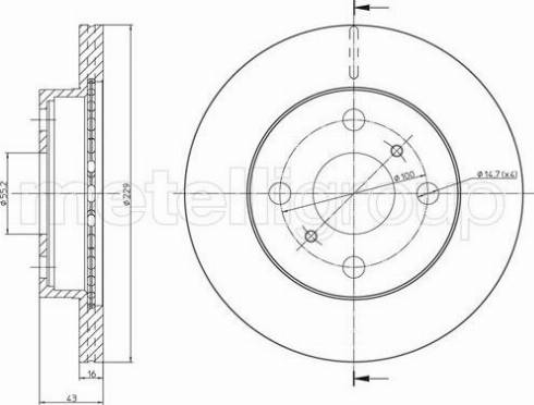 Fri.Tech. BD0792 - Bremžu diski www.autospares.lv