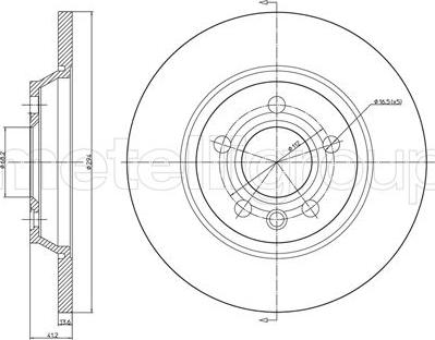 Fri.Tech. BD0766 - Bremžu diski www.autospares.lv