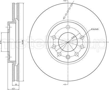 Fri.Tech. BD0719 - Bremžu diski autospares.lv