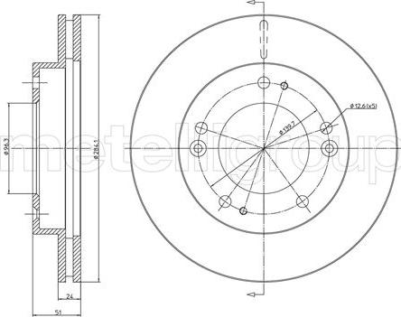 Fri.Tech. BD0785 - Bremžu diski www.autospares.lv