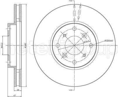 Fri.Tech. BD0734 - Bremžu diski www.autospares.lv