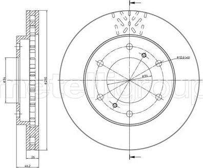 Fri.Tech. BD0730 - Bremžu diski www.autospares.lv