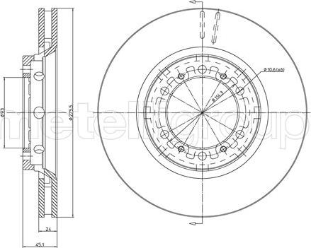 Fri.Tech. BD0731 - Bremžu diski www.autospares.lv