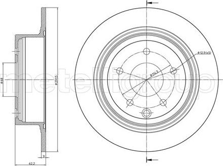 Fri.Tech. BD1499 - Bremžu diski www.autospares.lv