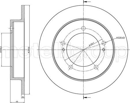 Fri.Tech. BD1498 - Bremžu diski www.autospares.lv