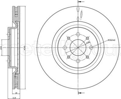 Fri.Tech. BD1444 - Bremžu diski www.autospares.lv