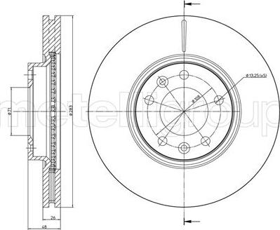 Fri.Tech. BD1457 - Bremžu diski www.autospares.lv