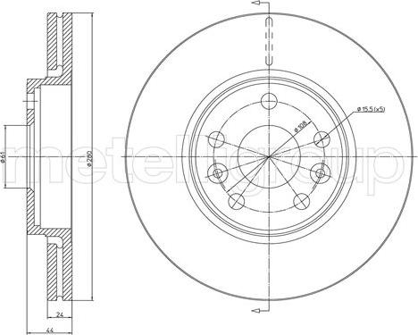 Fri.Tech. BD1460 - Bremžu diski www.autospares.lv