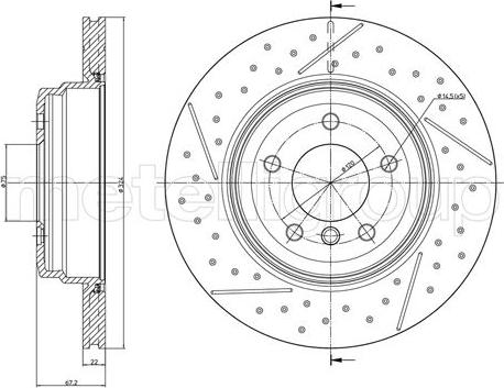 Fri.Tech. BD1468 - Bremžu diski www.autospares.lv