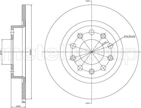 Fri.Tech. BD1467 - Bremžu diski www.autospares.lv