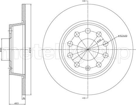 Fri.Tech. BD1433 - Bremžu diski www.autospares.lv