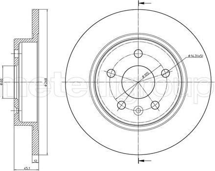 Fri.Tech. BD1424 - Bremžu diski www.autospares.lv