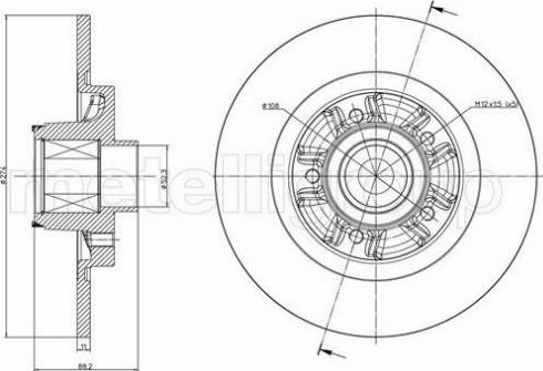 Fri.Tech. BD1428 - Bremžu diski www.autospares.lv