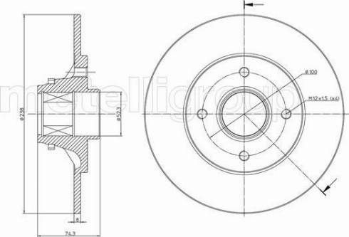 Fri.Tech. BD1598 - Bremžu diski autospares.lv