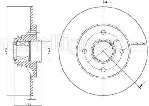 Fri.Tech. BD1597 - Bremžu diski autospares.lv