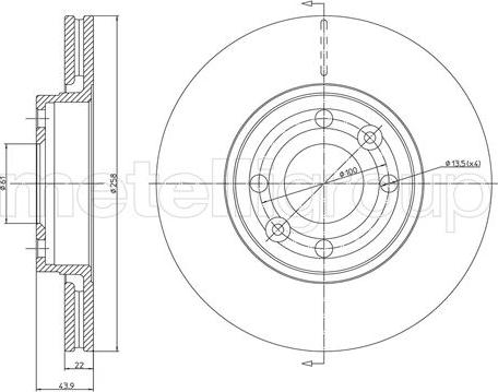 Fri.Tech. BD1544 - Bremžu diski www.autospares.lv