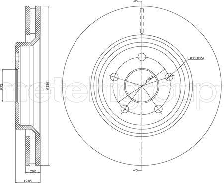 Fri.Tech. BD1545 - Bremžu diski www.autospares.lv