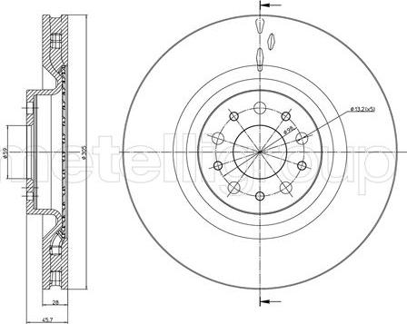 Fri.Tech. BD1548 - Bremžu diski www.autospares.lv