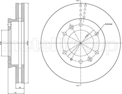 Fri.Tech. BD1556 - Bremžu diski autospares.lv