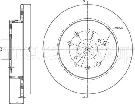 Fri.Tech. BD1501 - Bremžu diski www.autospares.lv