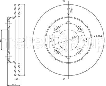 Fri.Tech. BD1519 - Bremžu diski www.autospares.lv