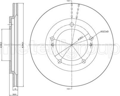 Fri.Tech. BD1516 - Bremžu diski www.autospares.lv