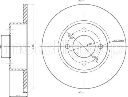 Fri.Tech. BD1583 - Bremžu diski www.autospares.lv