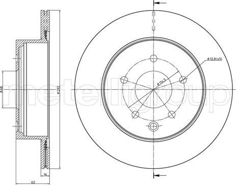 Fri.Tech. BD1646 - Bremžu diski www.autospares.lv