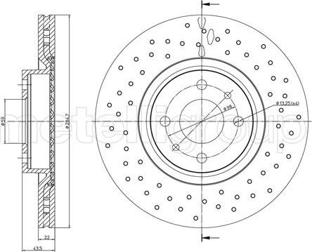 Fri.Tech. BD1660 - Bremžu diski www.autospares.lv