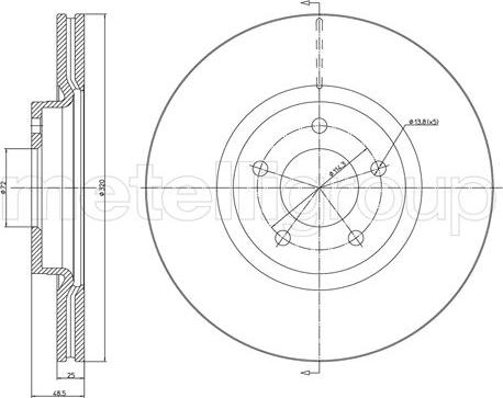 Fri.Tech. BD1661 - Bremžu diski www.autospares.lv