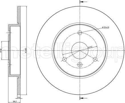 Fri.Tech. BD1609 - Bremžu diski www.autospares.lv