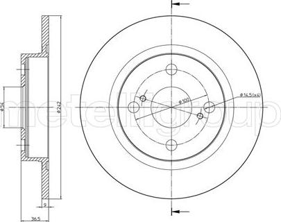 Fri.Tech. BD1603 - Bremžu diski www.autospares.lv