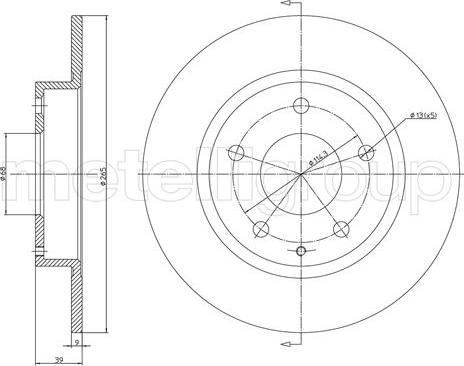 Fri.Tech. BD1683 - Bremžu diski www.autospares.lv