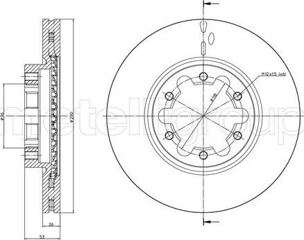 Fri.Tech. BD1630 - Bremžu diski autospares.lv