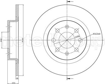 Fri.Tech. BD1099 - Bremžu diski www.autospares.lv