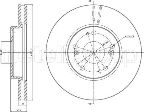 Fri.Tech. BD1008 - Bremžu diski www.autospares.lv