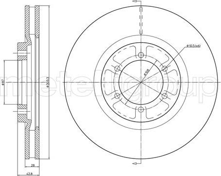 Fri.Tech. BD1019 - Bremžu diski www.autospares.lv