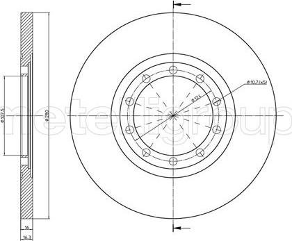 Fri.Tech. BD1083 - Brake Disc www.autospares.lv