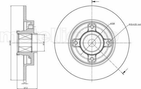 Fri.Tech. BD1079 - Тормозной диск www.autospares.lv